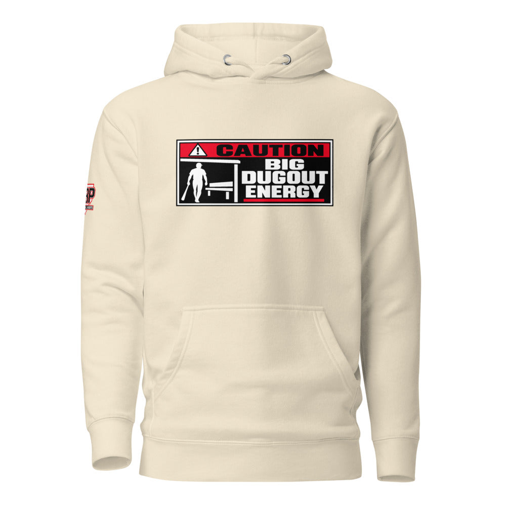 Big Dugout Energy Hoodie — Bone — front view