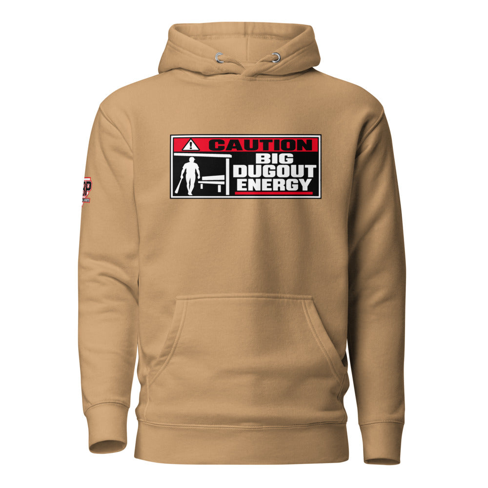 Big Dugout Energy Hoodie — Khaki — front view