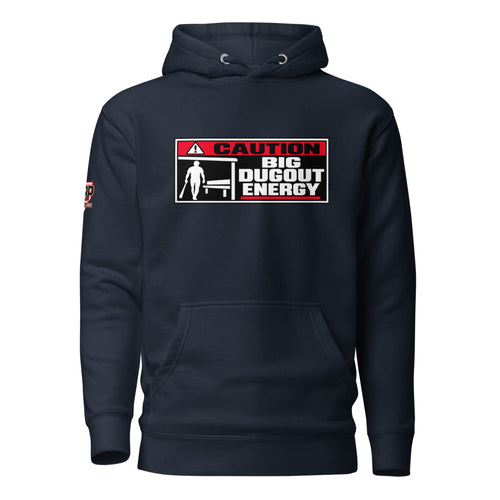 Big Dugout Energy Hoodie — Navy Blazer — front view