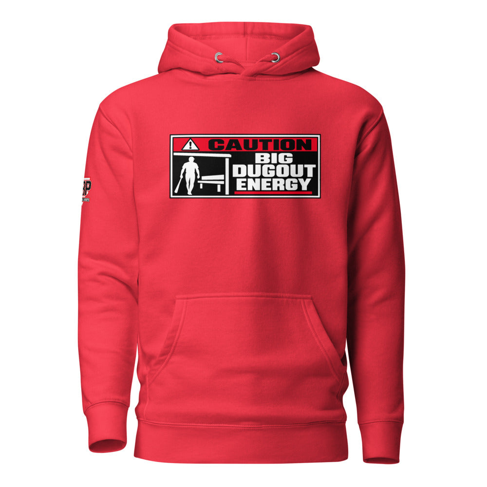 Big Dugout Energy Hoodie — Team Red — front view