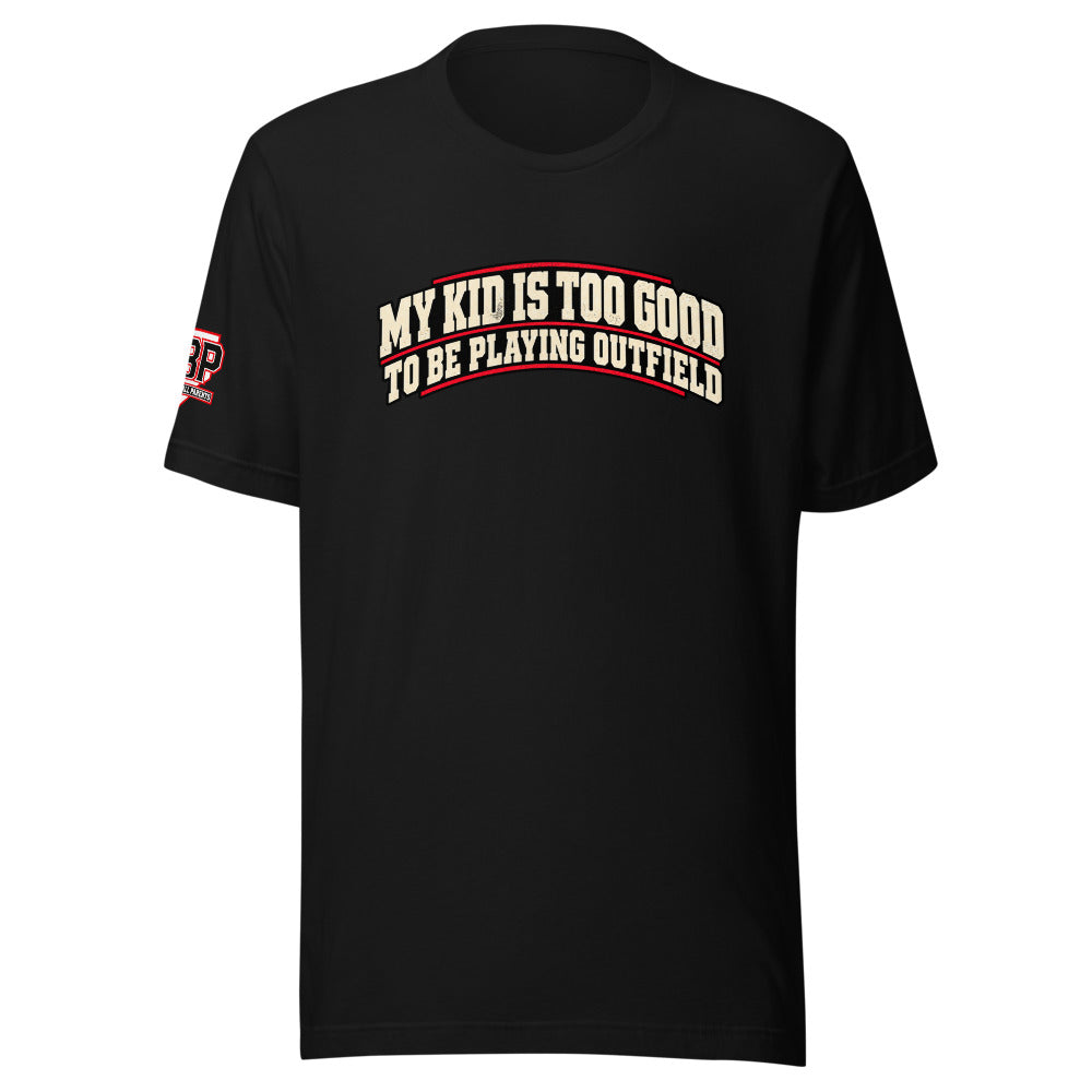 RBP tee front and back design, black front with larger wording