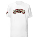 RBP tee front and back design, white front with larger wording