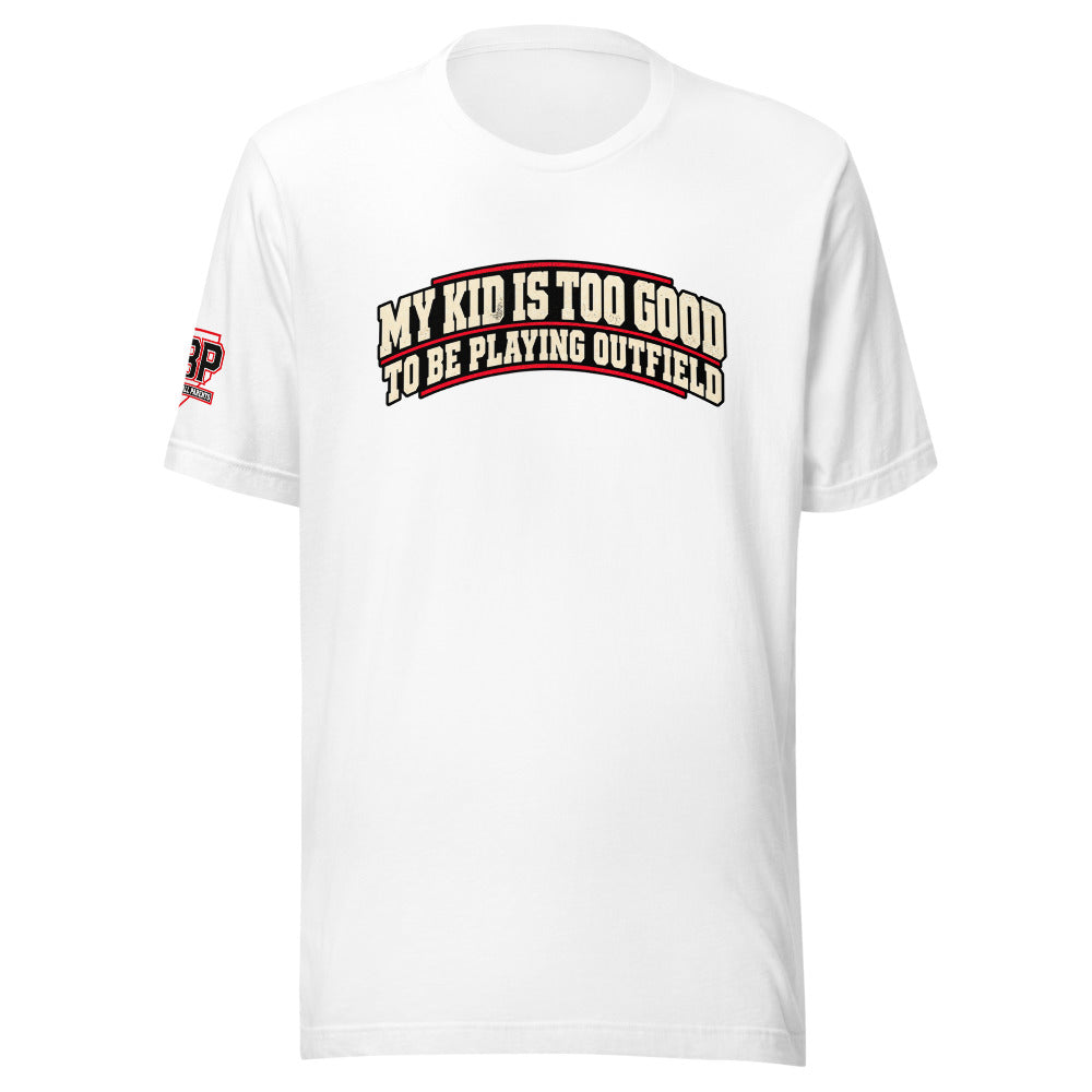 RBP tee front and back design, white front with larger wording