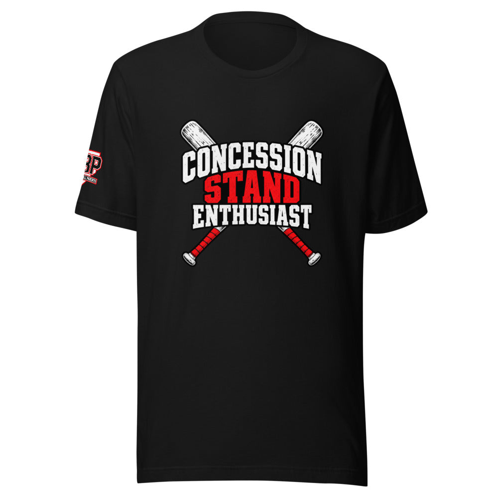 Concession Stand Enthusiast Tee — front view