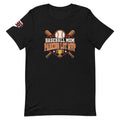 Baseball Mom Parking Lot MVP Tee — Black — front view