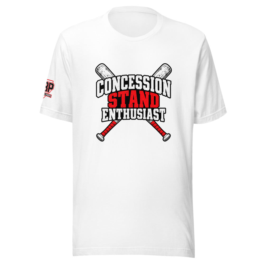 Concession Stand Enthusiast Tee — front view