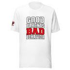 Good Parents Bad Behavior Tee — front view